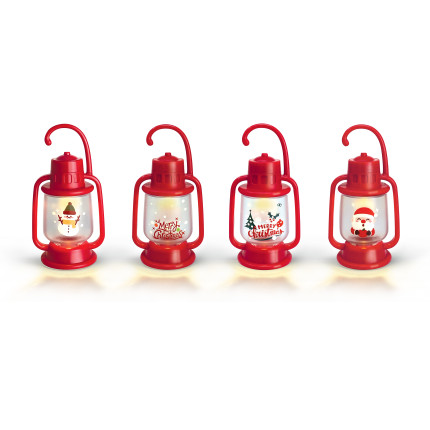 Mini Lampada Rossa Natalizia