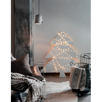 Filo metallico LED a luce fissa calda, interno/esterno | Incartare