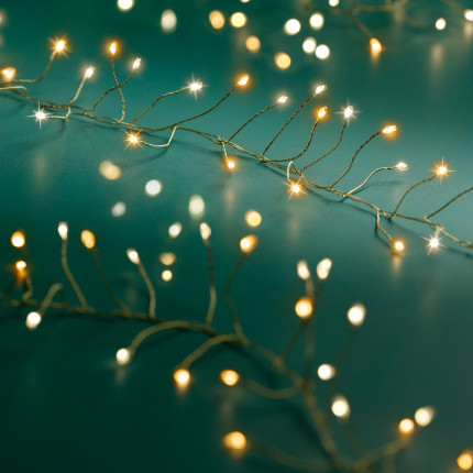 Filo con Micro Luci Calde per Albero di Natale