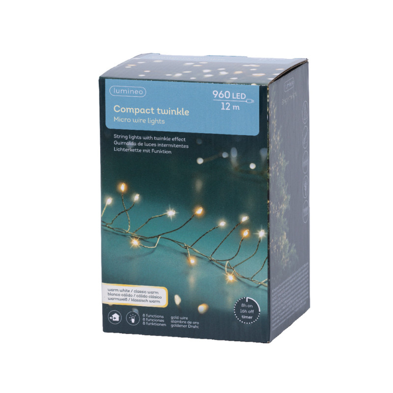 Filo con Micro Luci Calde per Albero di Natale