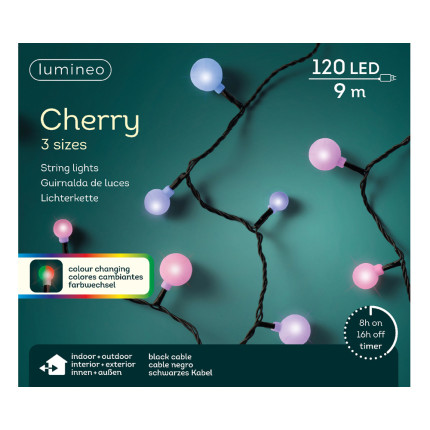Lucy Cherry LED natalizio per albero di Natale – Luce Bianca/Cangiante