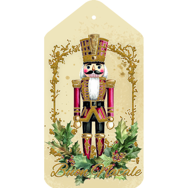 Chiudipacco Natale Vintage (4 Pezzi) Rettangolare