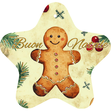 Chiudipacco Natale Vintage (4 Pezzi) Stella