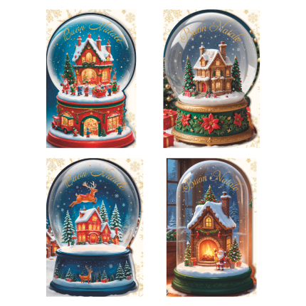 Biglietto Giftcard Sfera di Natale