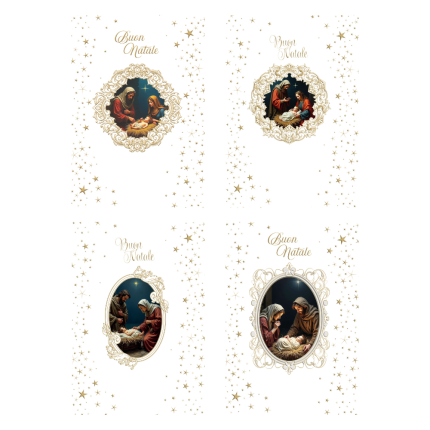 Biglietto Auguri di Natale Sacro