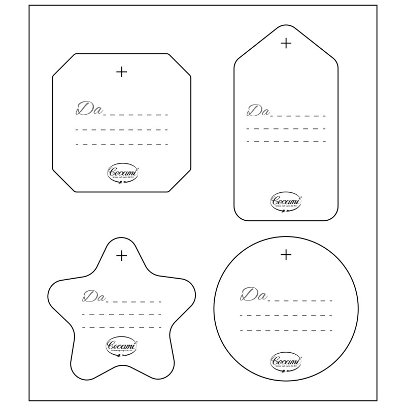 Chiudipacco Natalizio Con Agrifoglio (4 Pezzi)