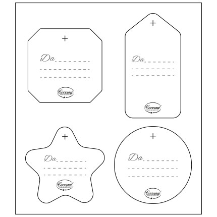 Chiudipacco Natalizio Con Agrifoglio (4 Pezzi)