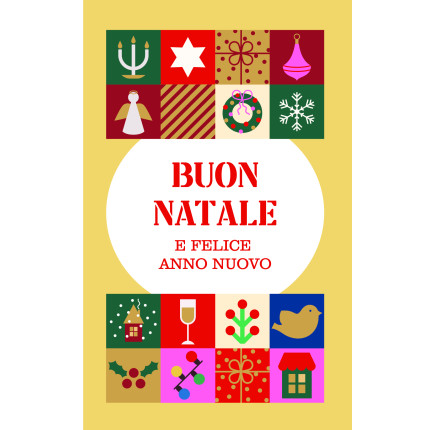 Bigliettini di Natale Stilizzati (6 Pezzi)