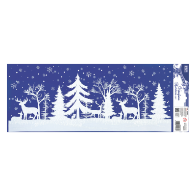 Vetrofanie Paesaggio Innevato Natale