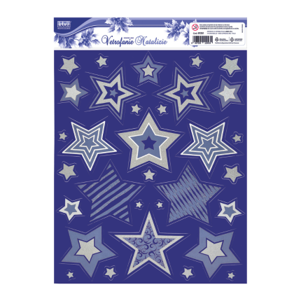 Vetrofanie Stelle Brillantinate