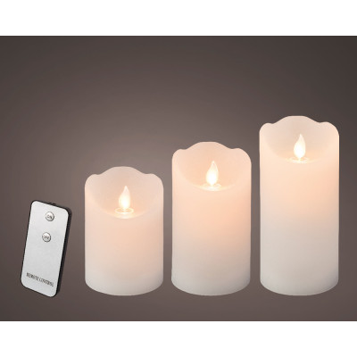 Candela Led Con Timer (3 Pezzi)