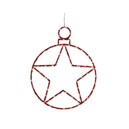 Cerchio Pendente con Stella Led 49cm