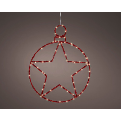 Cerchio Pendente con Stella Led 49cm 2