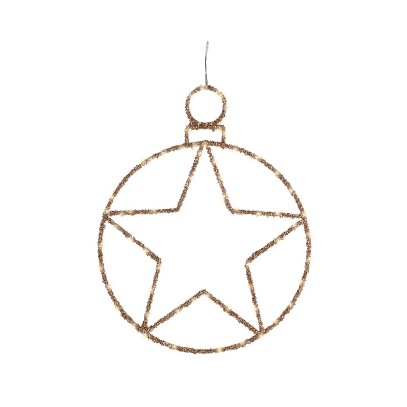 Cerchio Pendente con Stella Led 49cm