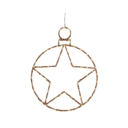 Cerchio Pendente con Stella Led 49cm