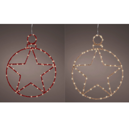 Cerchio Pendente con Stella Led 49cm