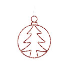 Cerchio Pendente con Albero Led 49cm