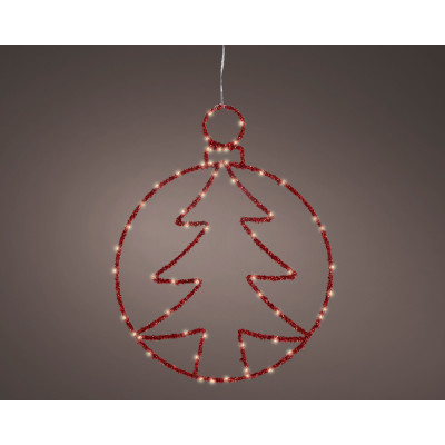 Cerchio Pendente con Albero Led 49cm 2