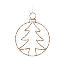 Cerchio Pendente con Albero Led 49cm