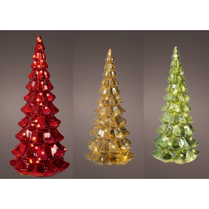 Alberello Luminoso in Vetro 32cm