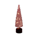 Alberello Girevole in Vetro Led 39cm