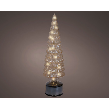 Alberello Girevole in Vetro Led 39cm