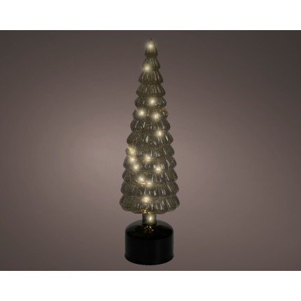 Alberello Girevole in Vetro Led 39cm