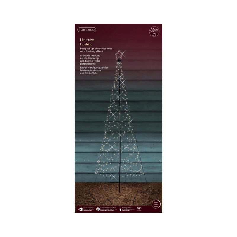 Albero di Natale 480 Led | Decorazioni Natalizie per Esterno