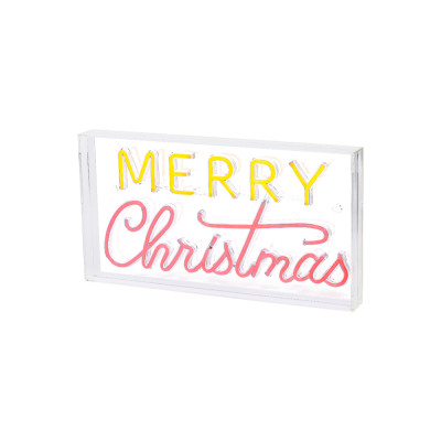 Scritta Merry Christmas Luminosa 43cm 2