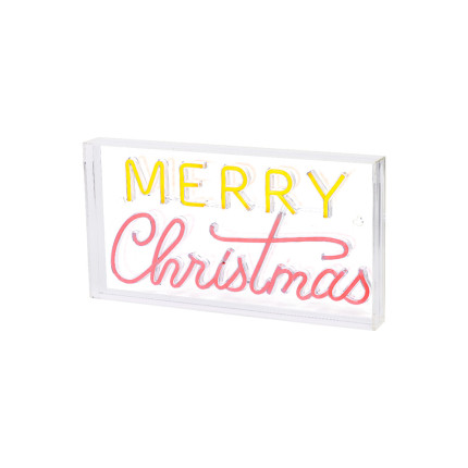 Scritta Merry Christmas Luminosa 43cm