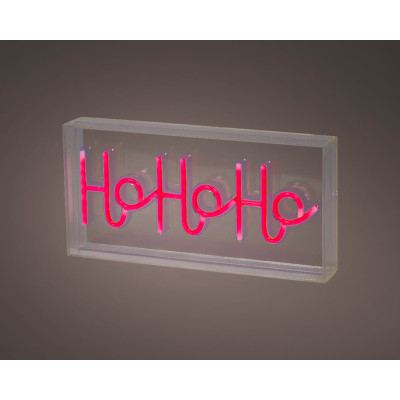 Scritta HoHoHo Luminosa 30cm