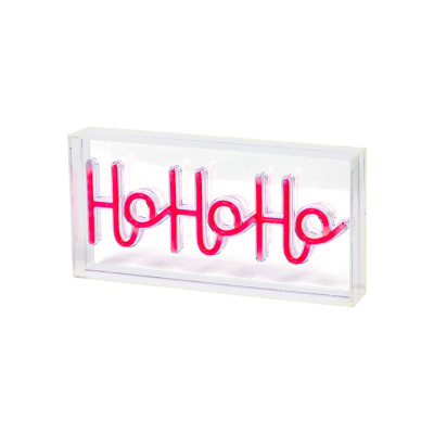 Scritta HoHoHo Luminosa 30cm 2