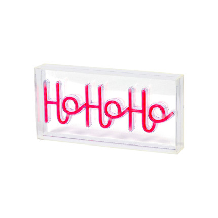 Scritta HoHoHo Luminosa 30cm
