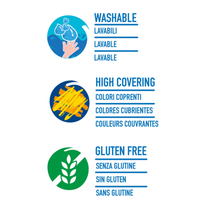 Tempere in Tubetto (12 Pezzi)