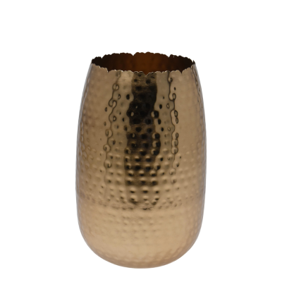 Vaso in metallo oro 29 cm
