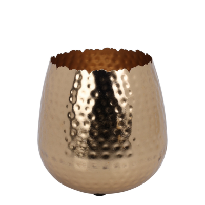 Vaso in metallo oro 18 cm