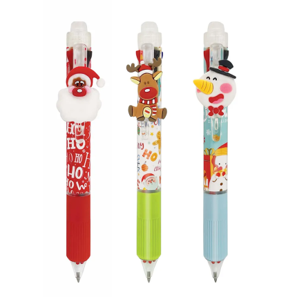 Penna Cancellabile Christmas 4 in 1