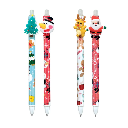 Set 2 Penne Cancellabili Christmas