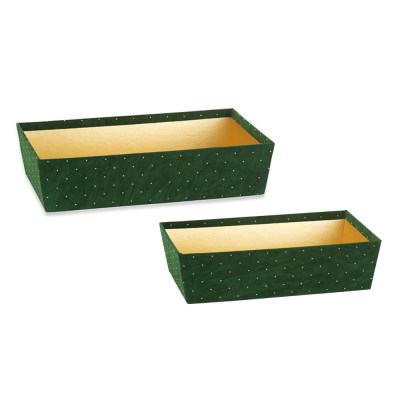 Vassoio in Velluto con Strass Verde