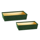 Vassoio in Velluto con Strass Verde