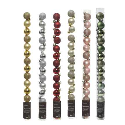 Palline per albero di natale 3cm (14 pezzi)