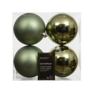 Sfere natalizie colorate 10cm (4 pezzi) Sfere natalizie colorate 10cm (4 pezzi)