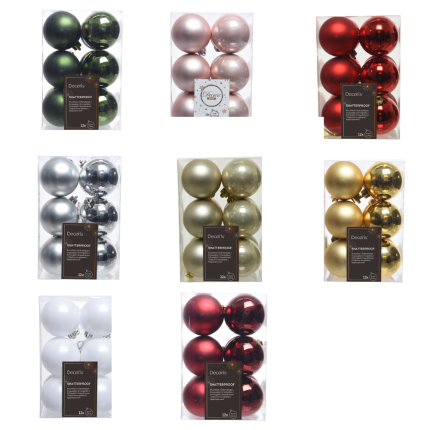 Palline di natale 6cm (12 pezzi)