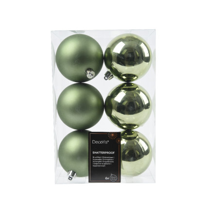 Palline per Albero di Natale 8cm (6 pezzi) Palline per Albero di Natale 8cm (6 pezzi)