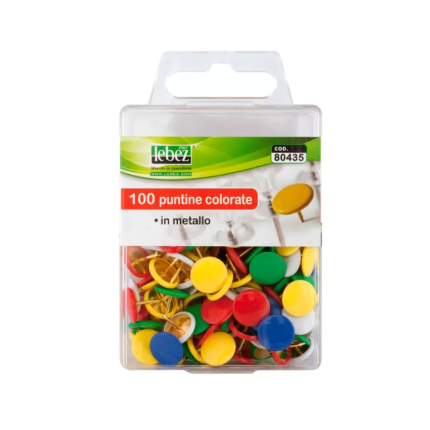 Puntine Colorate (100 Pezzi)