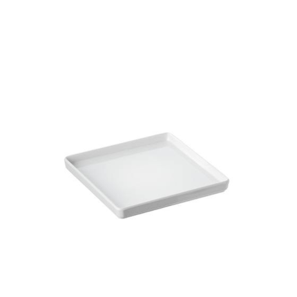 Piattino Quadrato in Melamina Bianco
