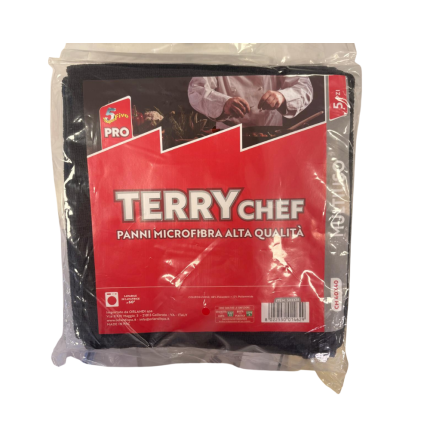 Panni Microfibra Multiuso Terry Chef (5 Pezzi)