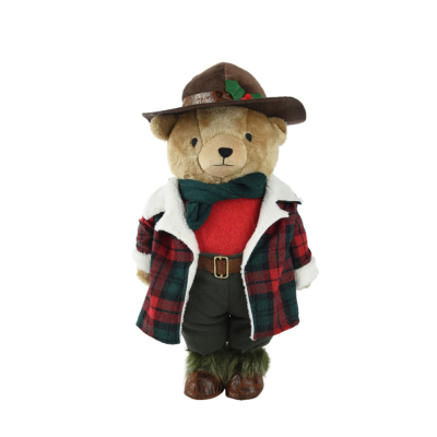 Orso con Cappotto in Resina 60cm