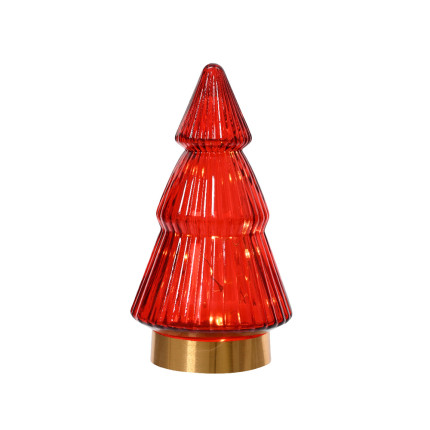 Alberello Luminoso in Vetro Colorato 19,5cm