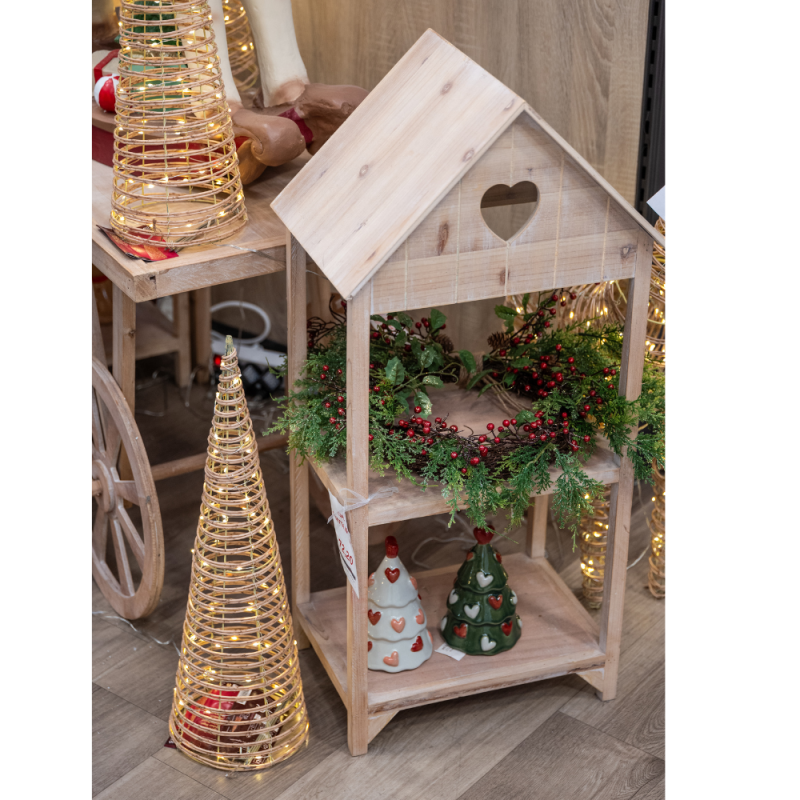 Espositore casetta in legno 90cm